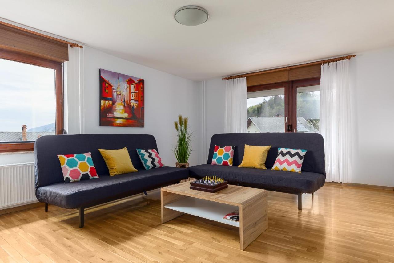 Apartment Valy - Free Bikes, Relaxing Terrace & Near Bled Bagian luar foto